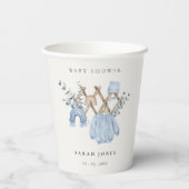 Gobelets En Papier Cute Chic Garçon Vêtements de bébé Baby shower ess (Verso)