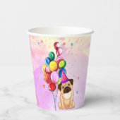 Gobelets En Papier Cute Chien Chiot Puppy Theme Fête d'Anniversaire d (Verso)