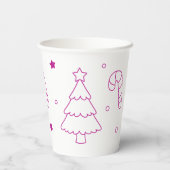 Gobelets En Papier cute christmas design for kids (Verso)
