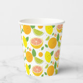 Gobelets En Papier Cute Citrus Fruit Paper Cups (Verso)