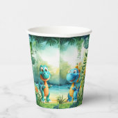 Gobelets En Papier Cute Coupes De Papier Dinosaure (Droite)