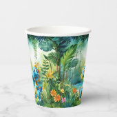 Gobelets En Papier Cute Coupes De Papier Dinosaure (Recto)