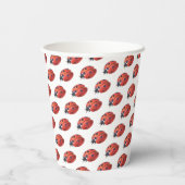 Gobelets En Papier Cute Coupes de papier Motif Ladybug (Verso)