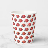Gobelets En Papier Cute Coupes de papier Motif Ladybug (Gauche)