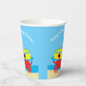 Gobelets En Papier Cute Crab Beach Fête d'anniversaire pour enfants (Gauche)