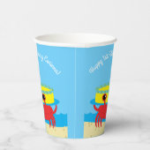 Gobelets En Papier Cute Crab Beach Fête d'anniversaire pour enfants (Droite)