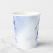 Gobelets En Papier Cute Custom Sagittarius Purple Anniversaire (Gauche)