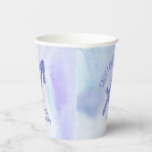 Gobelets En Papier Cute Custom Sagittarius Purple Anniversaire (Droite)