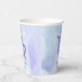 Gobelets En Papier Cute Custom Virgo Purple Astrologie Anniversaire (Droite)
