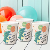 Gobelets En Papier Cute Dinosaur Stomp Chomp Boire Anniversaire