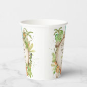 Gobelets En Papier Cute Dinosaures Garçon Baby shower Verdure (Droite)