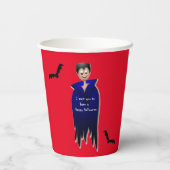 Gobelets En Papier Cute Dracula Halloween (Verso)