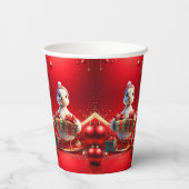 Gobelets En Papier Cute Duck Christmas Holiday Paper Cups (Verso)