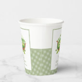 Gobelets En Papier Cute En vichy Verdure Pois Doux Dans Baby shower D (Droite)