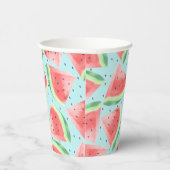 Gobelets En Papier Cute Eté Kawaii Aquarelle (Droite)