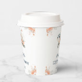 Gobelets En Papier Cute Floral Turtle Birthday Party (Gauche)