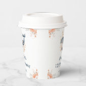 Gobelets En Papier Cute Floral Whale Birthday Party (Gauche)