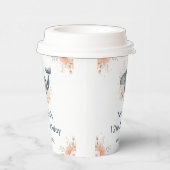 Gobelets En Papier Cute Floral Whale Birthday Party (Droite)