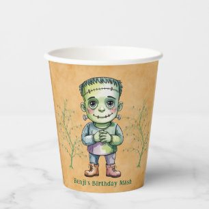 Gobelets En Papier Cute Frankenstein Halloween Anniversaire