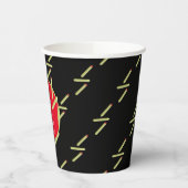 Gobelets En Papier Cute Fries Restaurant Anniversaire Fête Noir (Gauche)