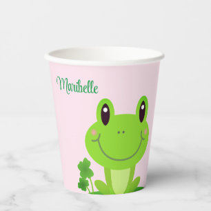 Gobelets En Papier Cute Frog Girl Room