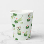 Gobelets En Papier Cute Frogs in Lily Pond (Gauche)