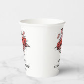 Gobelets En Papier Cute Funny Bachelorette Mariage rétro (Droite)