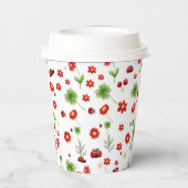 Gobelets En Papier Cute Garden little ladybug baby shower Invitation (Verso)