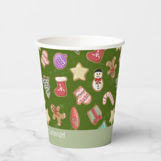 Gobelets En Papier Cute Gingerbread Cookies (Gauche)