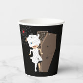 Gobelets En Papier Cute Girl Mummy Coffin Halloween fête d'anniversai (Recto)