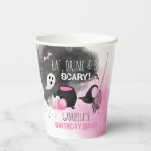 Gobelets En Papier Cute Girls Spooktacular Halloween fête d'anniversa (Verso)