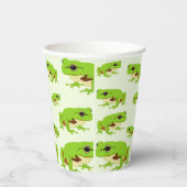 Gobelets En Papier Cute Green Tree Frog Motif (Droite)