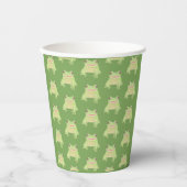 Gobelets En Papier Cute Green Tree Frog - motif. (Recto)