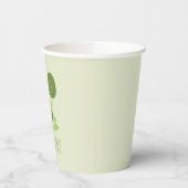Gobelets En Papier Cute grenouille Anniversaire Merci de ballon vert (Gauche)