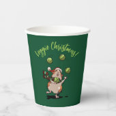 Gobelets En Papier Cute Guinea Pig Veggie Noël ! Contrebandeur Sprout (Recto)