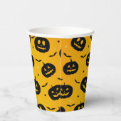 Gobelets En Papier Cute Halloween Citrouilles noirs et Motif chauves- (Droite)