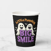 Gobelets En Papier Cute Halloween Ghosts and Bats (Verso)