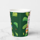 Gobelets En Papier Cute Hamster Botanical à thème fête d'anniversaire (Droite)