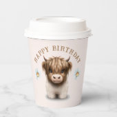 Gobelets En Papier Cute Highlands Scottish Cow (Recto)