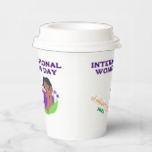 Gobelets En Papier Cute International Women's Day Custom (Droite)