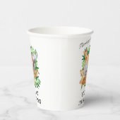 Gobelets En Papier Cute Jungle Safari Animaux 1er anniversaire (Droite)