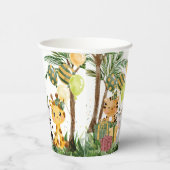 Gobelets En Papier Cute Jungle Safari Animaux Fête Baby shower (Droite)