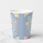 Gobelets En Papier Cute Kawaii Space - Astronaut and Smiling Moon (Droite)