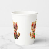 Gobelets En Papier **Cute Kittens Fighting Over a Gift – Funny Christ (Droite)