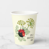 Gobelets En Papier Cute Ladybug | Belle Journée (Recto)