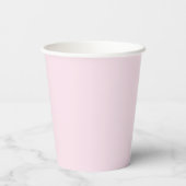Gobelets En Papier Cute lapin blanc sur rose (Verso)