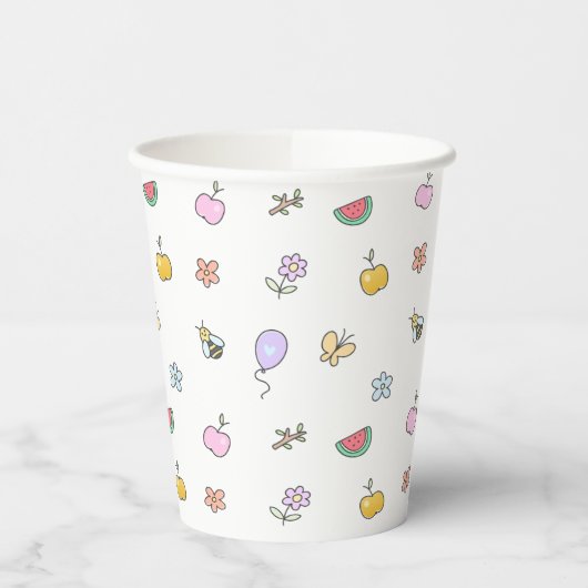 Gobelets En Papier Cute Little Creatures - Anniversaire de enfant (Gauche)