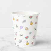 Gobelets En Papier Cute Little Creatures - Anniversaire de enfant (Recto)