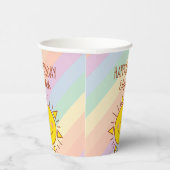 Gobelets En Papier Cute Little Rainbow Sunshine Bonne fête d'annivers (Droite)