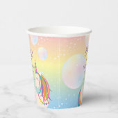 Gobelets En Papier Cute Magical Rainbow Unicorn Girl Birthday Party (Droite)